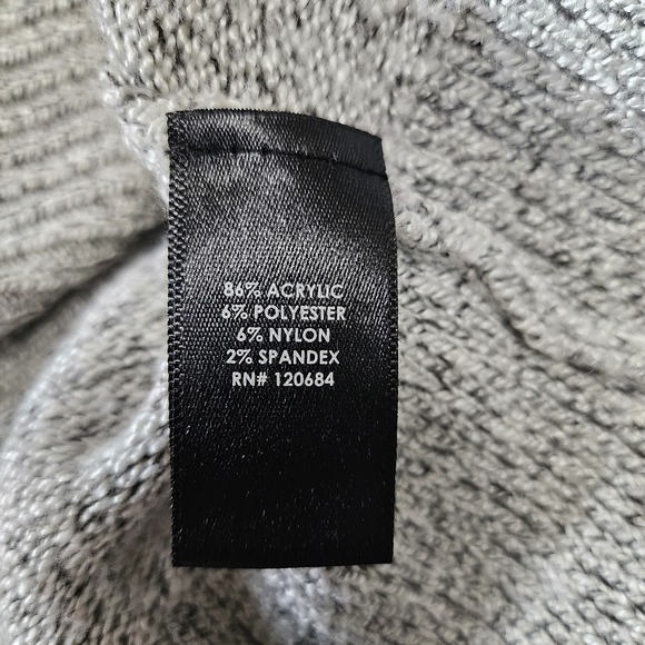 Torrid Gray Marled Cut Out Twist Neck Sweater Size 4X Feminine Boho - Picture 6 of 7